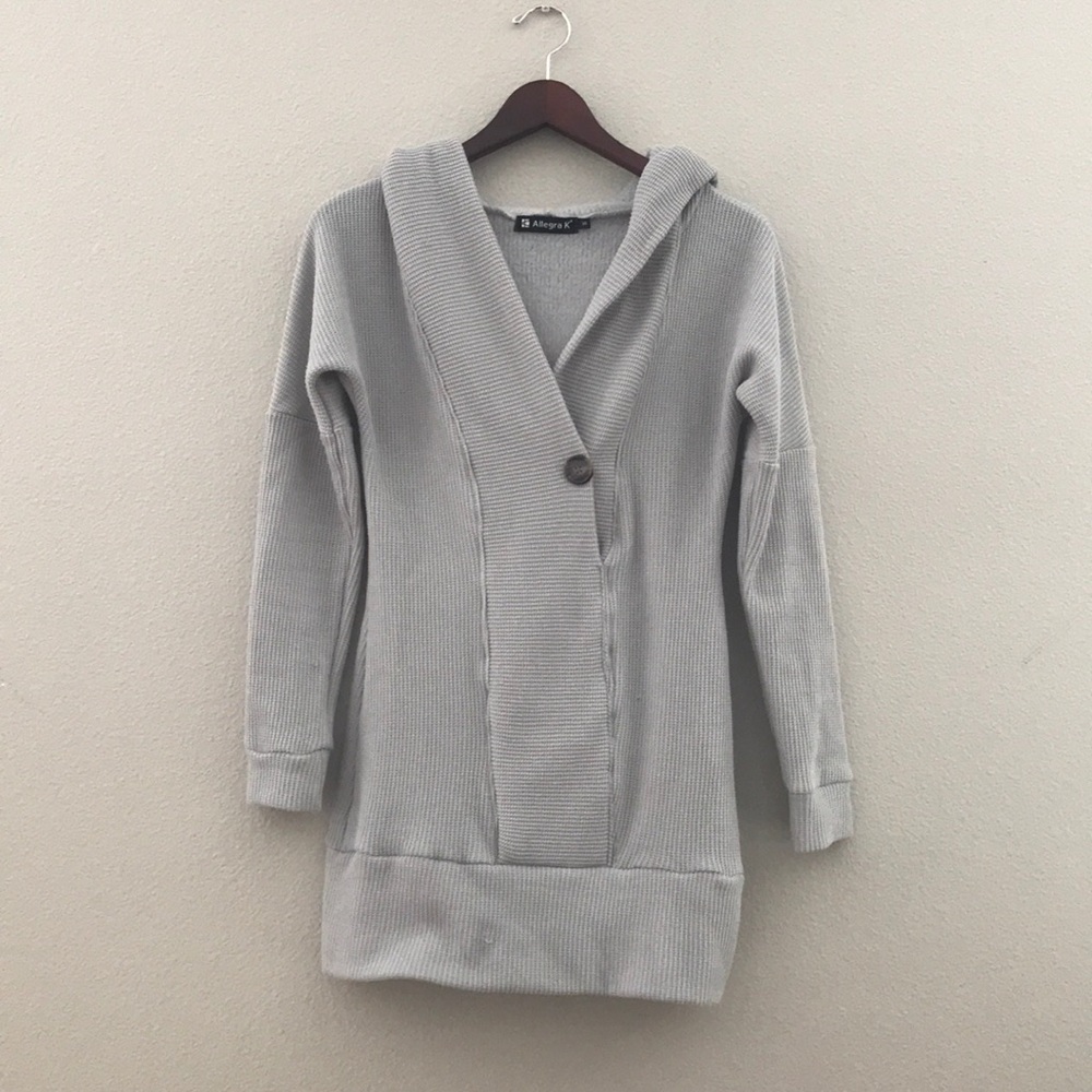 Hooded tunic sweatshirt